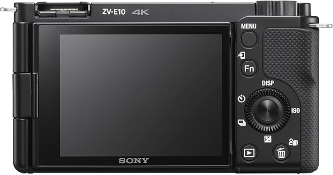 SONY Vlog Camera Interchangeable Lens VLOGCAM APS-C Mirrorless Camera ZV-E10 Body (Lens Not Included) with Windscreen, Black ZV-E10 B