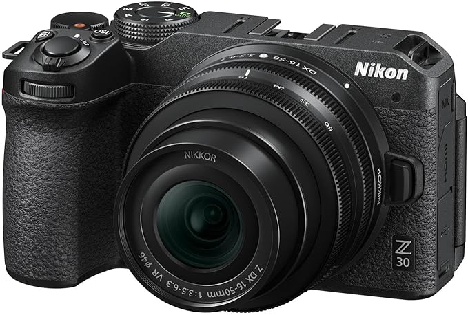 Nikon Z 30 Mirrorless Camera 16-50 VR Lens Kit Z Mount APS-C Video Vlog Image Stabilization Black