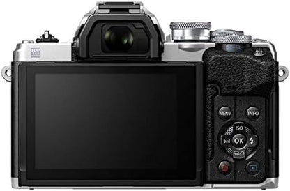 OLYMPUS Mirrorless Single-Lens Camera OM-D E-M10 MarkIV EZ Double Zoom Kit Silver