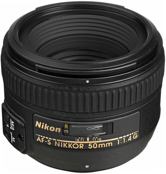 Nikon AF-S NIKKOR 50mm f/1.4G Prime Lens for Full-Frame Cameras