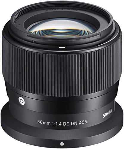 Sigma 56mm F1.4 DC DN Lens for Nikon Z Mount, Prime Telephoto, APS-C, Mirrorless, Contemporary