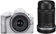 Canon Mirrorless Camera EOS R50 Double Zoom Lens Kit (RF-S18-45+RF-S55-210) White/APS-C/Approx. 376g EOSR50WH-WZK