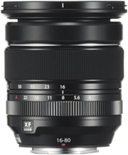 FUJIFILM X Interchangeable Lens Fujinon Zoom Standard 16-80mm F4 Constant OIS Weather Resistant Aperture Ring F XF16-80MMF4 R OIS WR