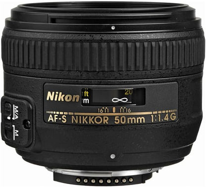 Nikon AF-S NIKKOR 50mm f/1.4G Prime Lens for Full-Frame Cameras