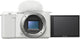 SONY Vlog Camera Interchangeable Lens VLOGCAM APS-C Mirrorless Camera ZV-E10 Body (Lens Not Included) with Windscreen, White ZV-E10 W