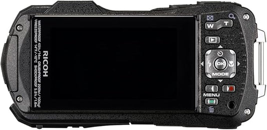 RICOH WG-80 BLACK Ricoh Genuine Waterproof Digital Camera 14m Waterproof (2 hours continuous) 1.6m Shockproof Dustproof -10℃ Cold Resistant Tough Body for Outdoor Use