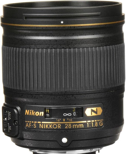 Nikon AF-S NIKKOR 28mm f/1.8G Prime Lens for Full-Frame Cameras
