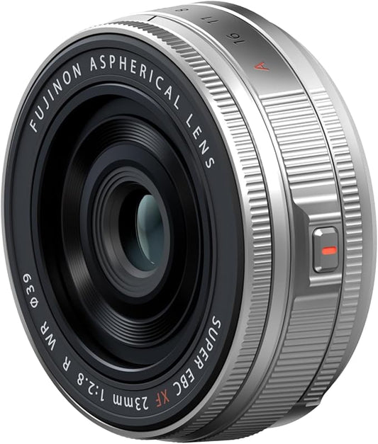Fujifilm X Interchangeable Lens Fujinon Prime Semi-wide-angle Compact 23mm F2.8 Dust- and Weather-resistant and Low-temperature Resistant Aperture Ring Silver F XF23MMF2.8 R WR S