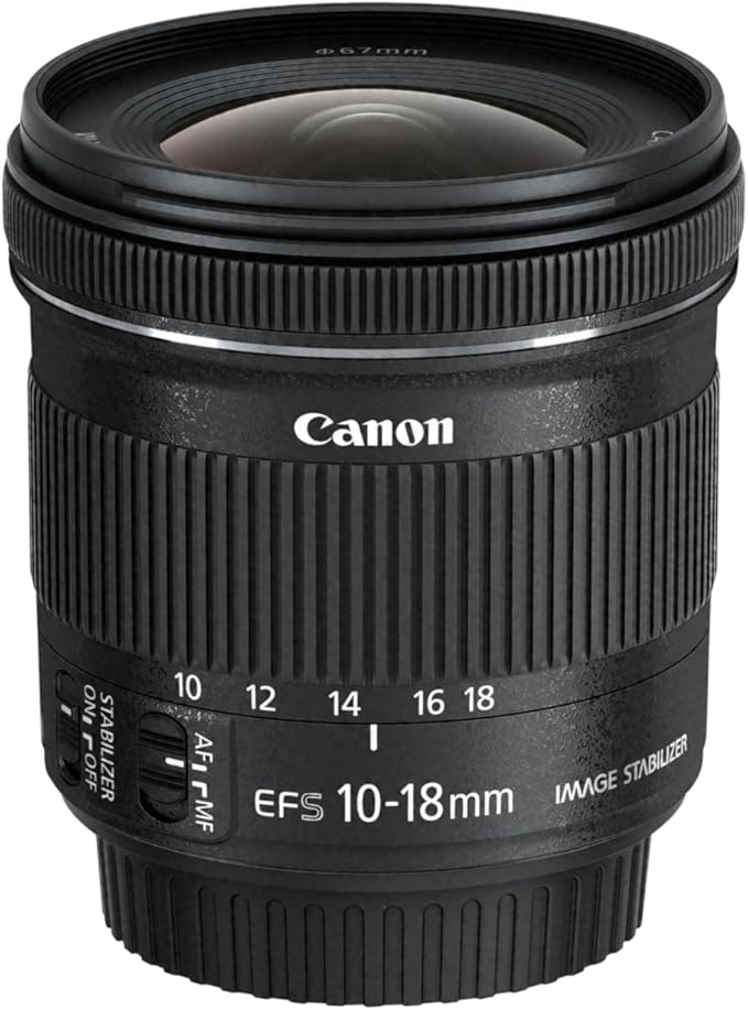 Canon EF-S 10-18mm f/4.5-5.6 IS STM Ultra-Wide Zoom Lens for APS-C (EF-S10-18ISSTM)