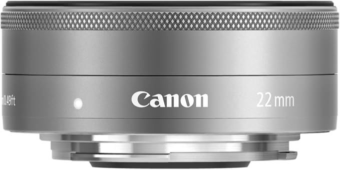 Canon EF-M 22mm f/2 STM Wide-Angle Lens for EOS M Mirrorless Cameras (Silver)