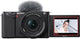 SONY Mirrorless Interchangeable-Lens Camera ZV-E10 Power Zoom Lens Kit (Included Lens: SELP16502) Black ZV-E10K BQ Interchangeable Lens APS-C E10K Black
