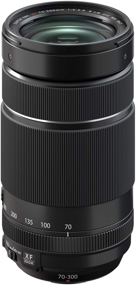 FUJIFILM X Interchangeable Lens FUJINON Zoom Super Telephoto Compact 70-300mm Image Stabilization Dust and Weather Resistant, Low-Temperature Resistant Linear Motor (Quiet) Aperture Ring F XF70-300MMF4-5.6 R LM OIS WR Black