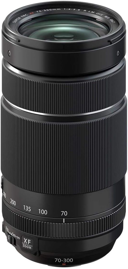 FUJIFILM X Interchangeable Lens FUJINON Zoom Super Telephoto Compact 70-300mm Image Stabilization Dust and Weather Resistant, Low-Temperature Resistant Linear Motor (Quiet) Aperture Ring F XF70-300MMF4-5.6 R LM OIS WR Black
