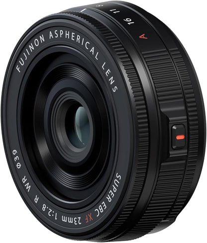 Fujifilm X interchangeable lens Fujinon prime semi-wide-angle compact 23mm F2.8 dustproof, splashproof, low-temperature resistant aperture ring black F XF23MMF2.8 R WR B