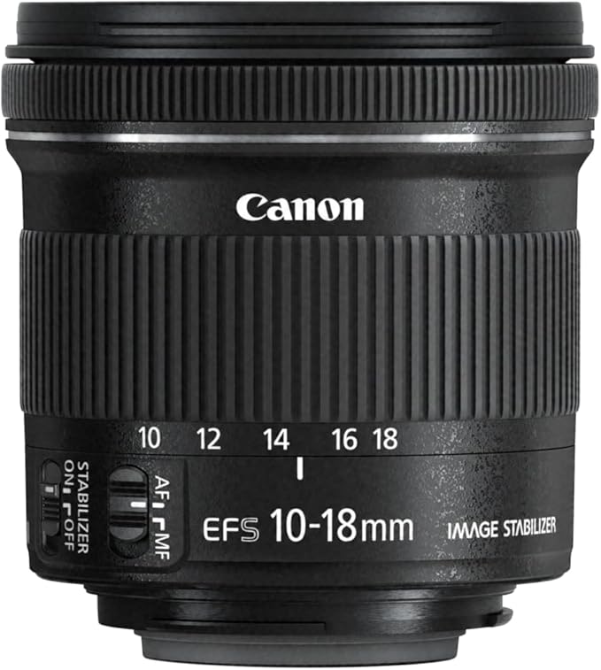 Canon EF-S 10-18mm f/4.5-5.6 IS STM Ultra-Wide Zoom Lens for APS-C (EF-S10-18ISSTM)