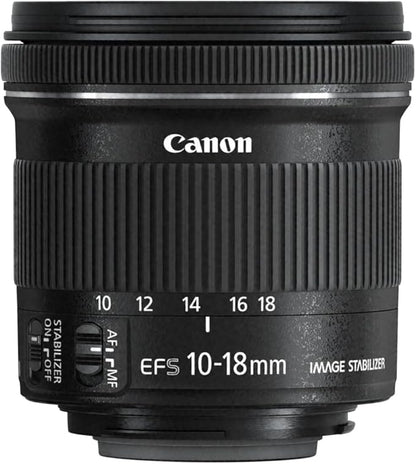 Canon EF-S 10-18mm f/4.5-5.6 IS STM Ultra-Wide Zoom Lens for APS-C (EF-S10-18ISSTM)