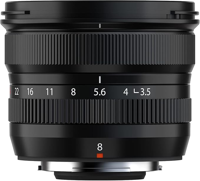 FUJIFILM X Interchangeable Lens Fujinon Prime Ultra-wide Angle Compact 8mm F3.5 Dust and Weather Resistant, Low-Temperature Resistant Aperture Ring Black F XF8MMF3.5 R WR