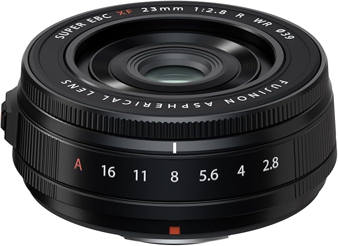 Fujifilm X interchangeable lens Fujinon prime semi-wide-angle compact 23mm F2.8 dustproof, splashproof, low-temperature resistant aperture ring black F XF23MMF2.8 R WR B