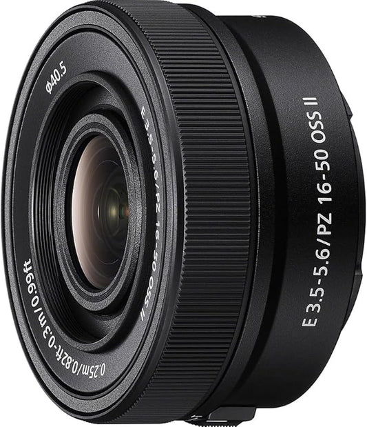 SONY Standard Power Zoom Lens APS-C E PZ 16-50mm F3.5-5.6 OSS II for α[E-mount] Digital Interchangeable Lens Camera, Genuine Lens SELP16502