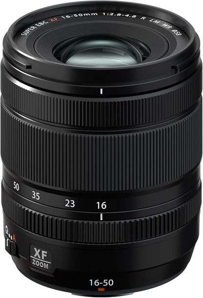 FUJIFILM X Interchangeable Lens Fujinon Zoom Standard Large Aperture 16-50mm F2.8-4.8 Dust and Weather Resistant, Low-Temperature Resistant, Linear Motor (Silent), Aperture Ring F XF16-50MMF2.8-4.8 R LM WR