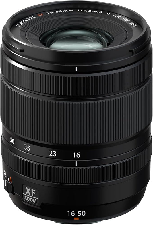 FUJIFILM X Interchangeable Lens Fujinon Zoom Standard Large Aperture 16-50mm F2.8-4.8 Dust and Weather Resistant, Low-Temperature Resistant, Linear Motor (Silent), Aperture Ring F XF16-50MMF2.8-4.8 R LM WR
