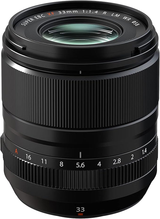 FUJIFILM X Interchangeable Lens Fujinon Prime Standard Large Aperture 33mm F1.4 Dust/Drip/Low-Temperature Resistant Linear Motor (Quiet) Aperture Ring F XF33MMF1.4 R LM WR