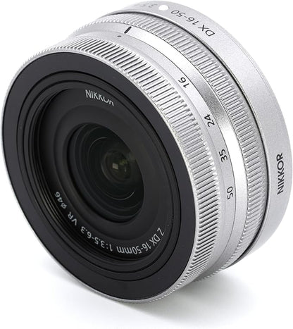 Nikon NIKKOR Z DX 16-50mm f/3.5-6.3 VR Silver Standard Zoom Lens Z Mount DX Lens NZDXVR16-50SL