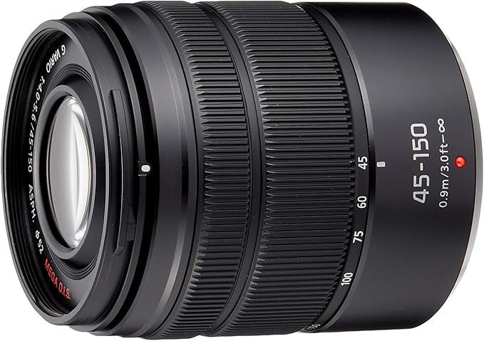 Panasonic Telephoto Zoom Lens for Micro Four Thirds LUMIX G VARIO 45-150mm/F4.0-5.6 ASPH. /MEGA O.I.S. Black H-FS45150-KA
