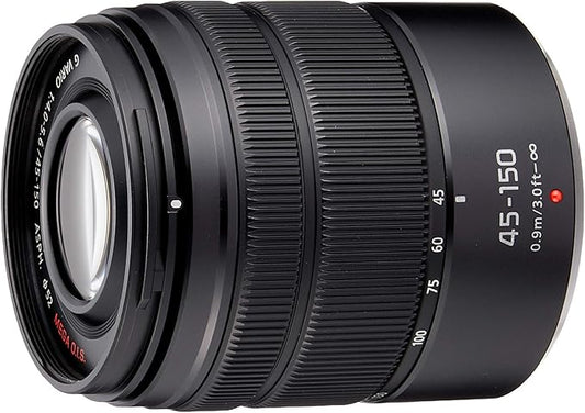 Panasonic Telephoto Zoom Lens for Micro Four Thirds LUMIX G VARIO 45-150mm/F4.0-5.6 ASPH. /MEGA O.I.S. Black H-FS45150-KA