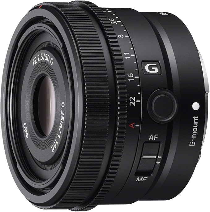 SONY Standard Prime Lens Full-Frame FE 50mm F2.5 G G Lens for α [E-mount] Digital Interchangeable Lens Camera, Genuine Lens SEL50F25G