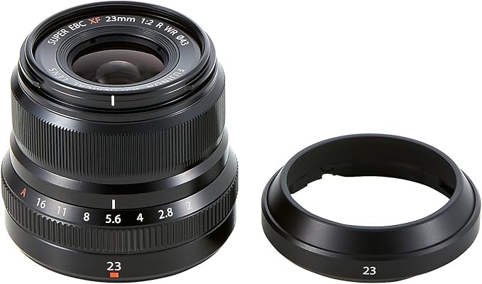 FUJIFILM X Interchangeable Lens Fujinon Prime Semi Wide Angle Compact 23mm F2 Dust and Weather-Resistant, Low-Temperature Resistant Aperture Ring Black F XF23MMF2 R WR B