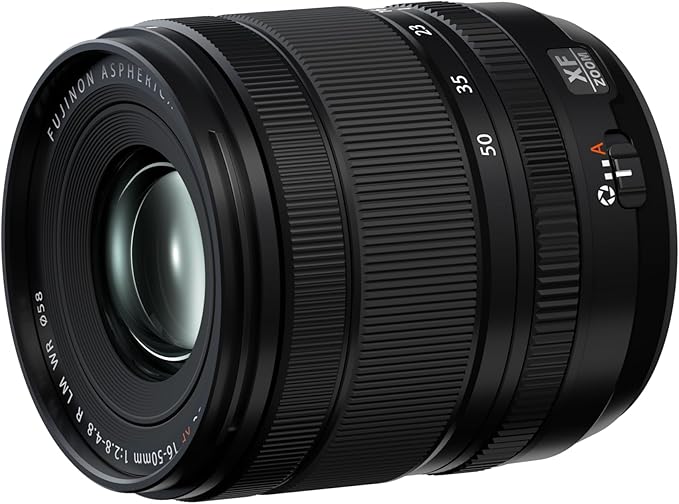 FUJIFILM X Interchangeable Lens Fujinon Zoom Standard Large Aperture 16-50mm F2.8-4.8 Dust and Weather Resistant, Low-Temperature Resistant, Linear Motor (Silent), Aperture Ring F XF16-50MMF2.8-4.8 R LM WR