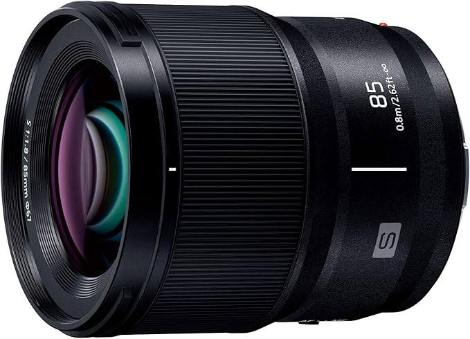 Panasonic Medium Telephoto Prime Lens, Full-Frame Mirrorless Camera, L-Mount System, LUMIX S 85mm F1.8, Black, S-S85