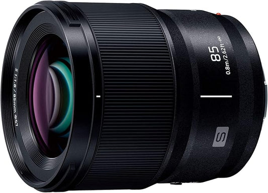 Panasonic Medium Telephoto Prime Lens, Full-Frame Mirrorless Camera, L-Mount System, LUMIX S 85mm F1.8, Black, S-S85