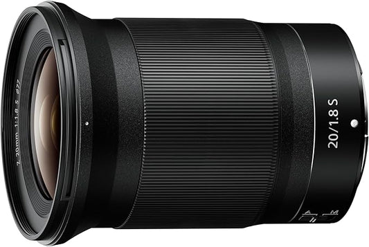 Nikon NIKKOR Z 20mm f/1.8 S Fixed Focal Length Lens for Z-Mount Full-Frame S-Line NZ20 1.8