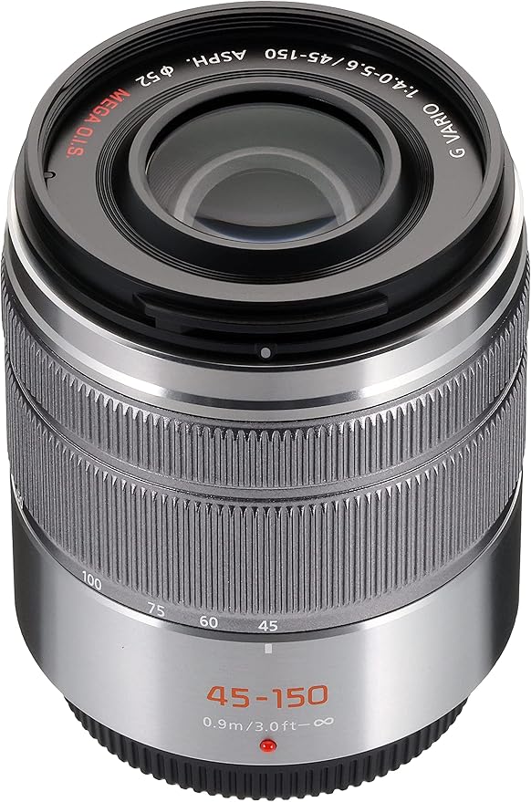 Panasonic Telephoto Zoom Lens for Micro Four Thirds LUMIX G VARIO 45-150mm/F4.0-5.6 ASPH. /MEGA O.I.S. Silver H-FS45150-S