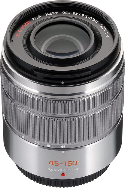Panasonic Telephoto Zoom Lens for Micro Four Thirds LUMIX G VARIO 45-150mm/F4.0-5.6 ASPH. /MEGA O.I.S. Silver H-FS45150-S