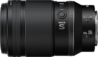 Nikon NIKKOR Z MC 105mm f/2.8 VR S Macro Prime Lens for Z-Mount Full-Frame S-Line NZMC105