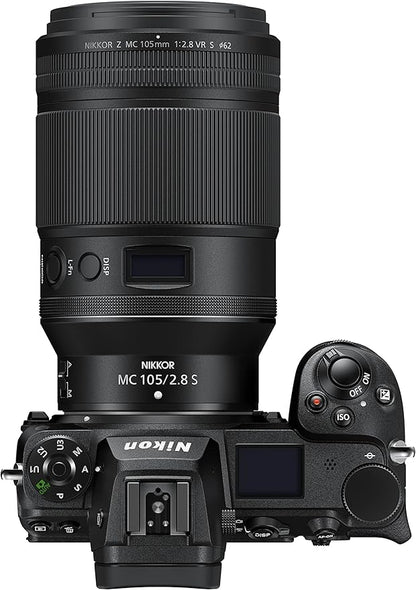 Nikon NIKKOR Z MC 105mm f/2.8 VR S Macro Prime Lens for Z-Mount Full-Frame S-Line NZMC105
