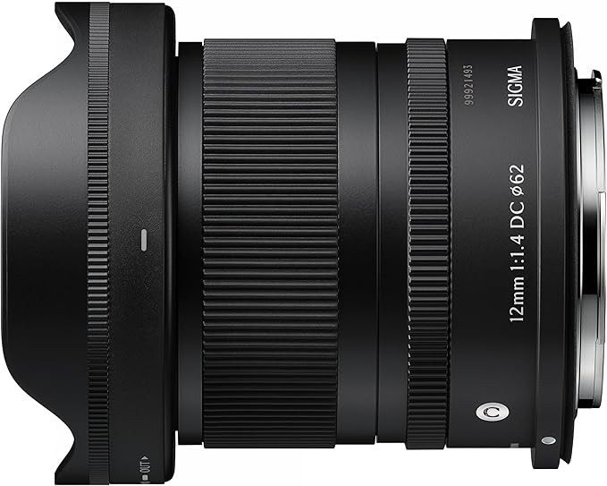 Sigma 12mm F1.4 DC Canon RF Mount Prime Wide Angle APS-C Contemporary Mirrorless Lens