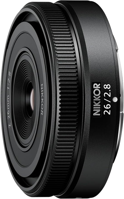 Nikon NIKKOR Z 26mm f/2.8 Z-Mount Full-Frame Prime Lens Black