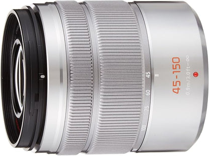 Panasonic Telephoto Zoom Lens for Micro Four Thirds LUMIX G VARIO 45-150mm/F4.0-5.6 ASPH. /MEGA O.I.S. Silver H-FS45150-S