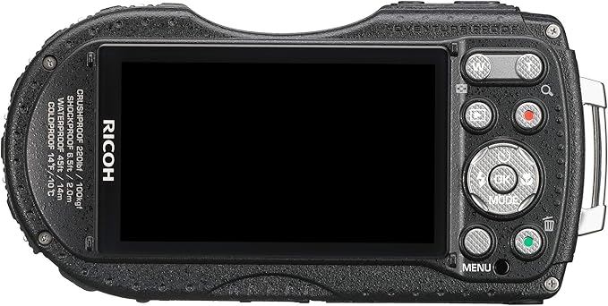 RICOH Waterproof Digital Camera RICOH WG-4GPS Black, Waterproof to 14m, Shockproof to 2.0m, Cold-resistant to -10 degrees C, RICOH WG-4GPSBK