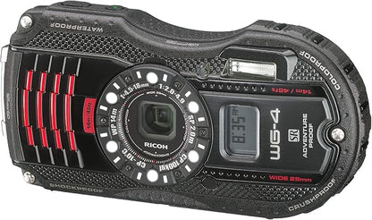 RICOH Waterproof Digital Camera RICOH WG-4GPS Black, Waterproof to 14m, Shockproof to 2.0m, Cold-resistant to -10 degrees C, RICOH WG-4GPSBK