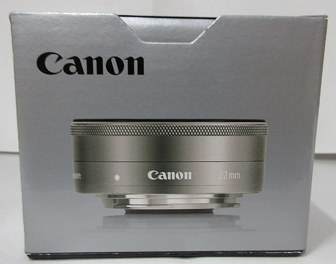 Canon EF-M 22mm f/2 STM Wide-Angle Lens for EOS M Mirrorless Cameras (Silver)
