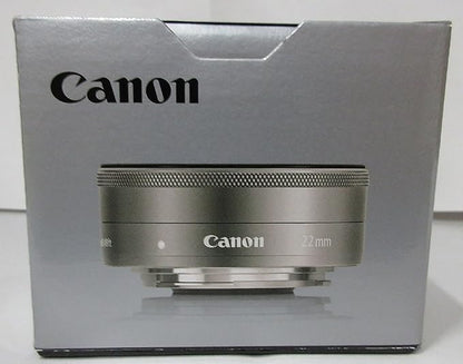 Canon EF-M 22mm f/2 STM Wide-Angle Lens for EOS M Mirrorless Cameras (Silver)