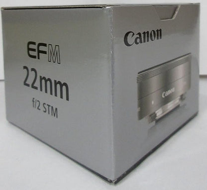 Canon EF-M 22mm f/2 STM Wide-Angle Lens for EOS M Mirrorless Cameras (Silver)